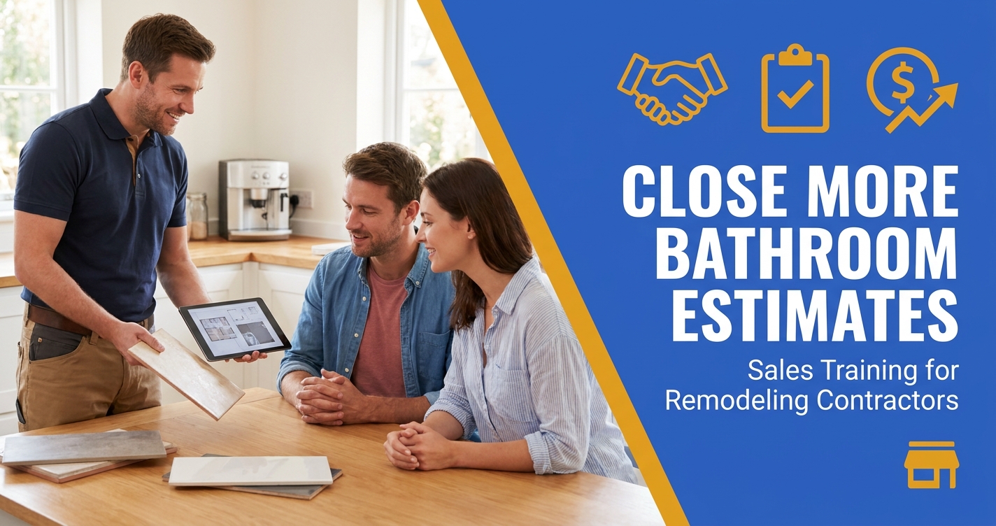 Close More Bathroom Remodeling Estimates - Sales Training for Contractors
