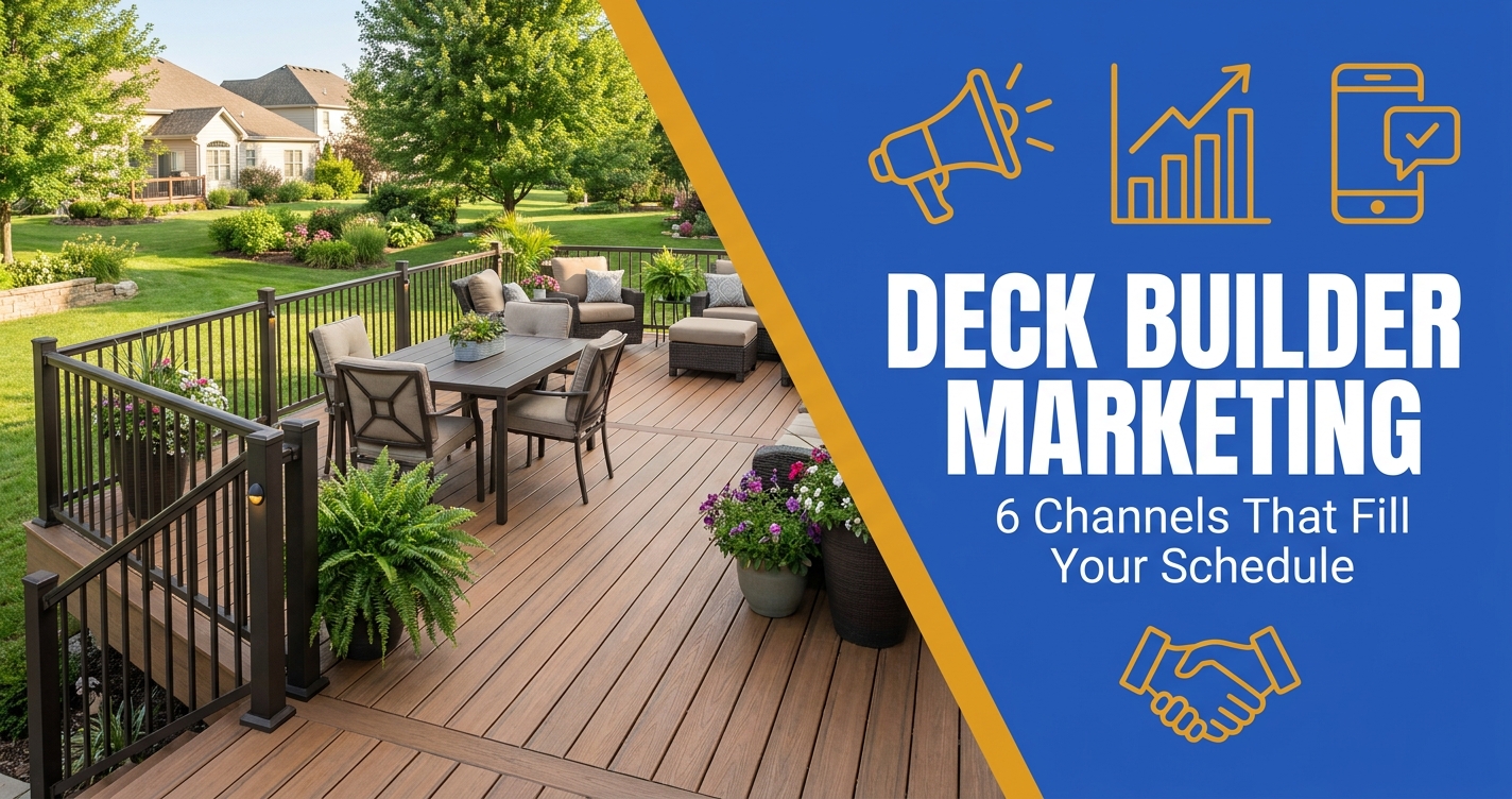 Deck Builder Marketing - 6 Channels That Fill Your Schedule