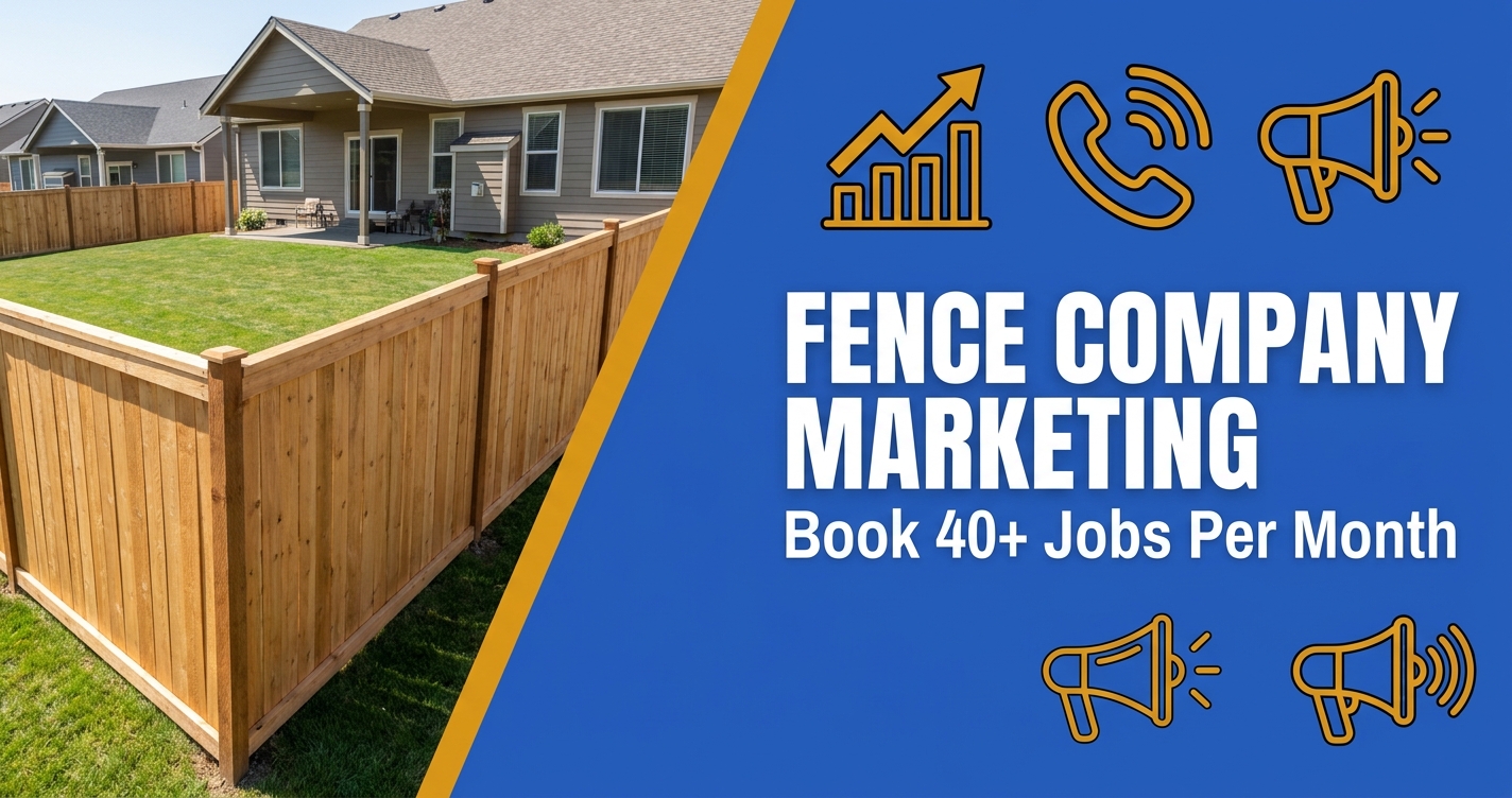 Fence Company Marketing - Book 40+ Jobs Per Month