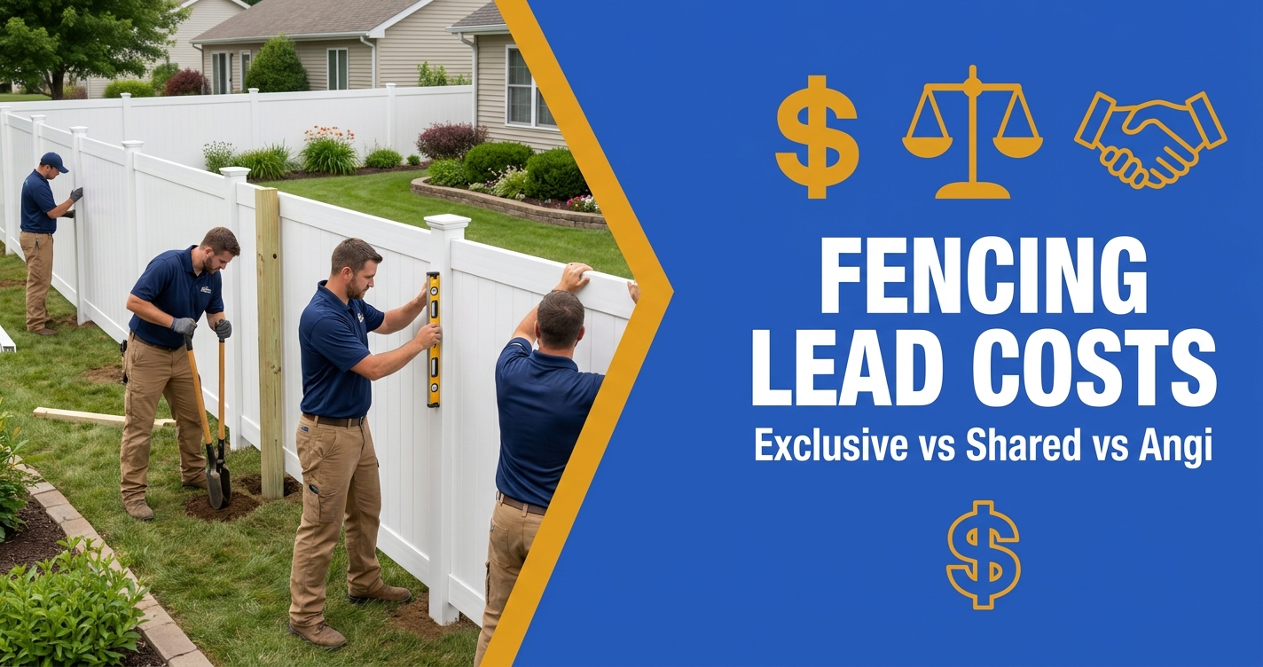 Fencing Lead Costs - Exclusive vs Shared vs Angi