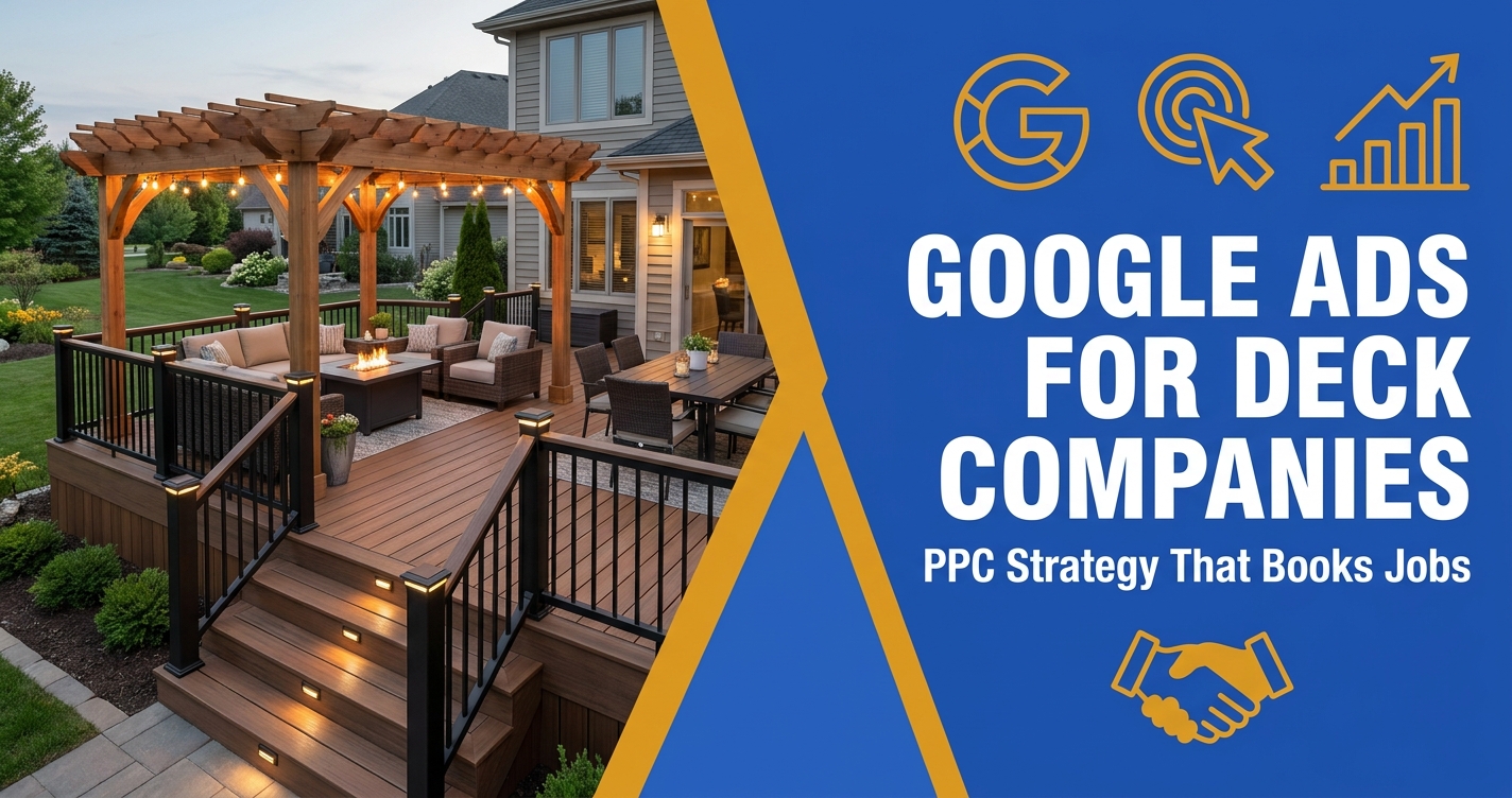 Google Ads for Deck Companies - PPC Strategy That Books Jobs