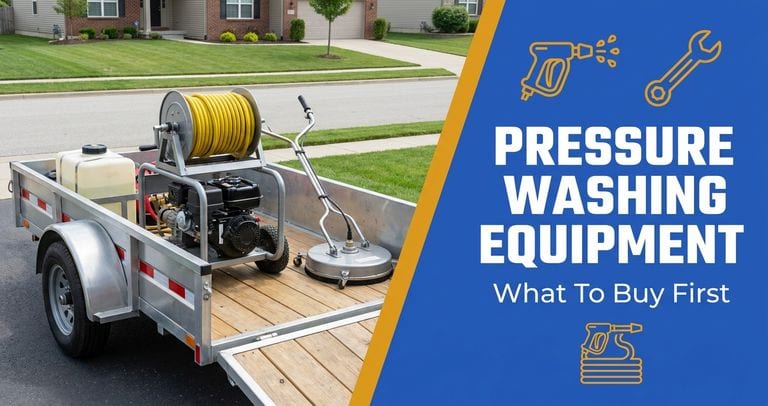 Pressure Washing Business Equipment: What to Buy First and What Can Wait